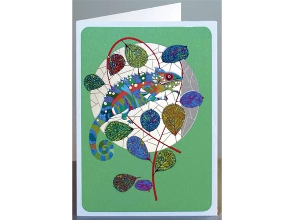 Forever Cards PM171 utklippt carnet + kuvert Kameleont