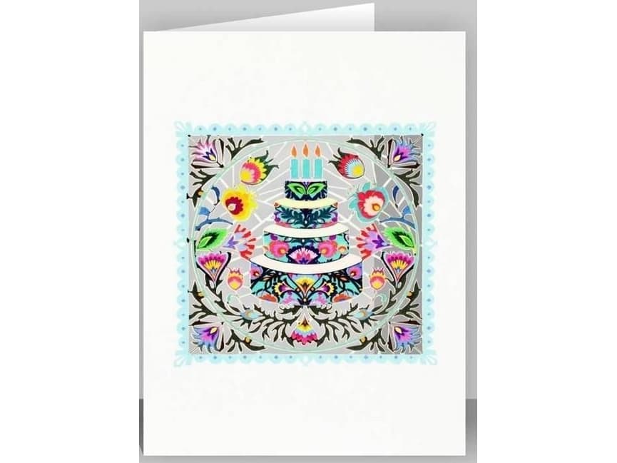 Forever Cards PM567 carnet cut out + Folk envelope - cake