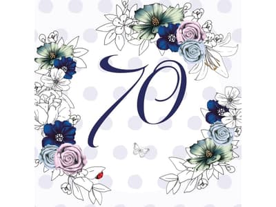 Clear Creation Swarovski Square Pass Birthday 70 flowers