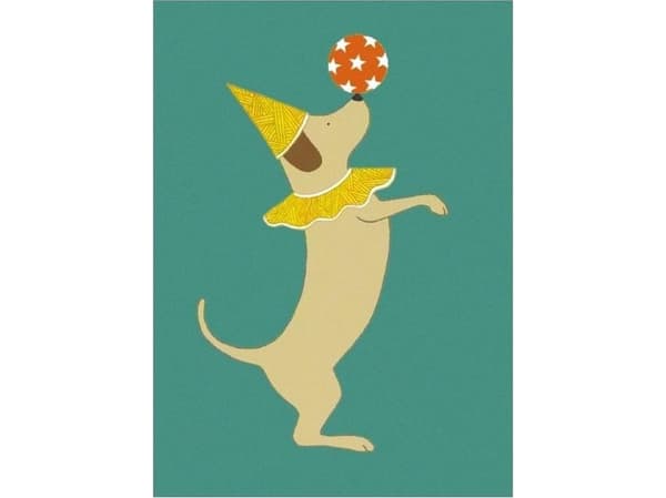 Museums & Galleries Karnet 17x14cm z kopertą Party Dog