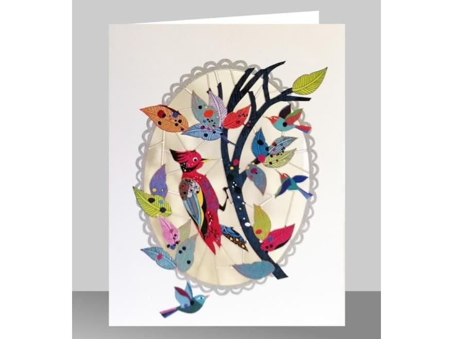 Forever Cards PM501 carnet cut out + woodpecker envelope