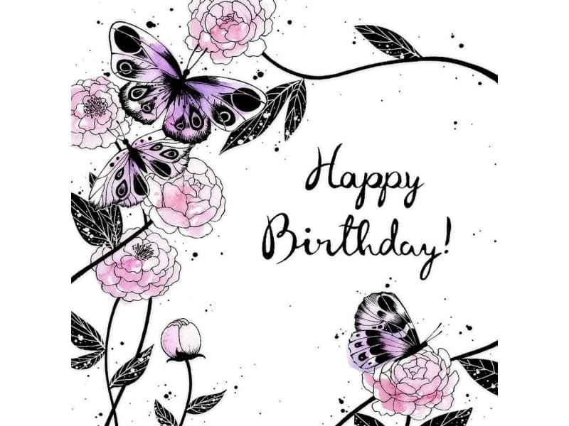 Clear Creation Swarovski Birthday Pass square butterflies (CL2506)