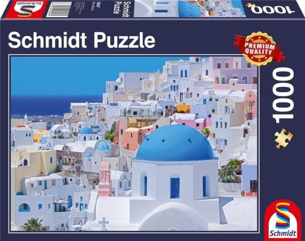 Schmidt Spiele Puzzle PQ 1000 Santorini Greece G3