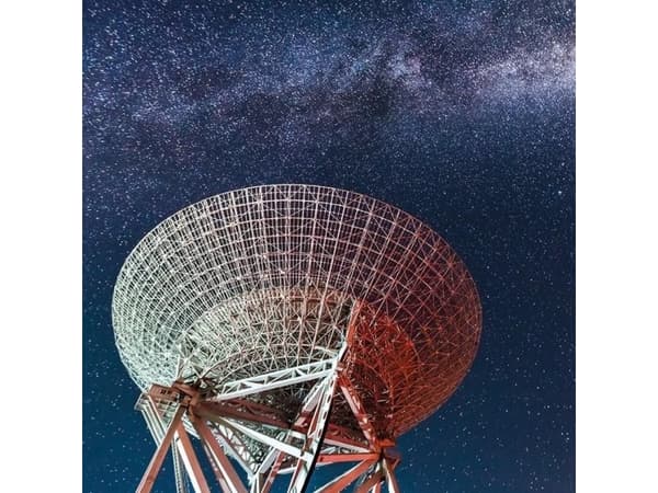 Museums & Galleries Karnet kwadrat z kopertą Radio Telescope