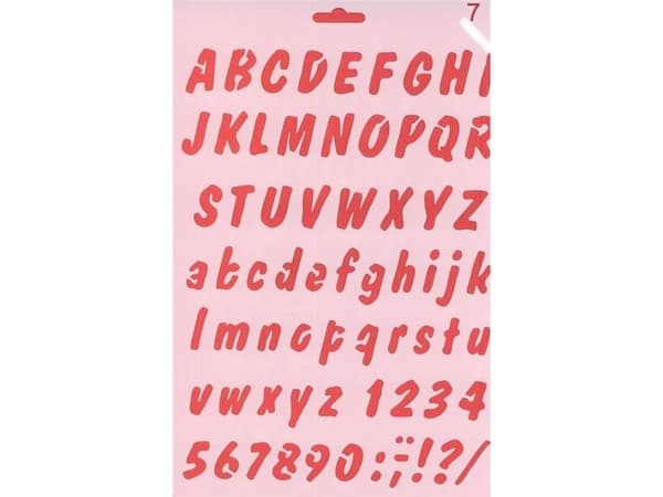 Koh-I-Noor Template 07 alphabet