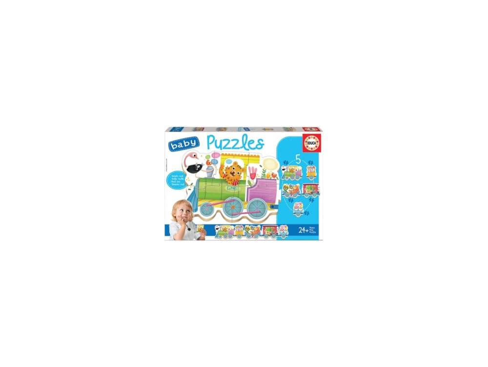 Educa Baby puzzles 5 pcs animal train 24 mth.