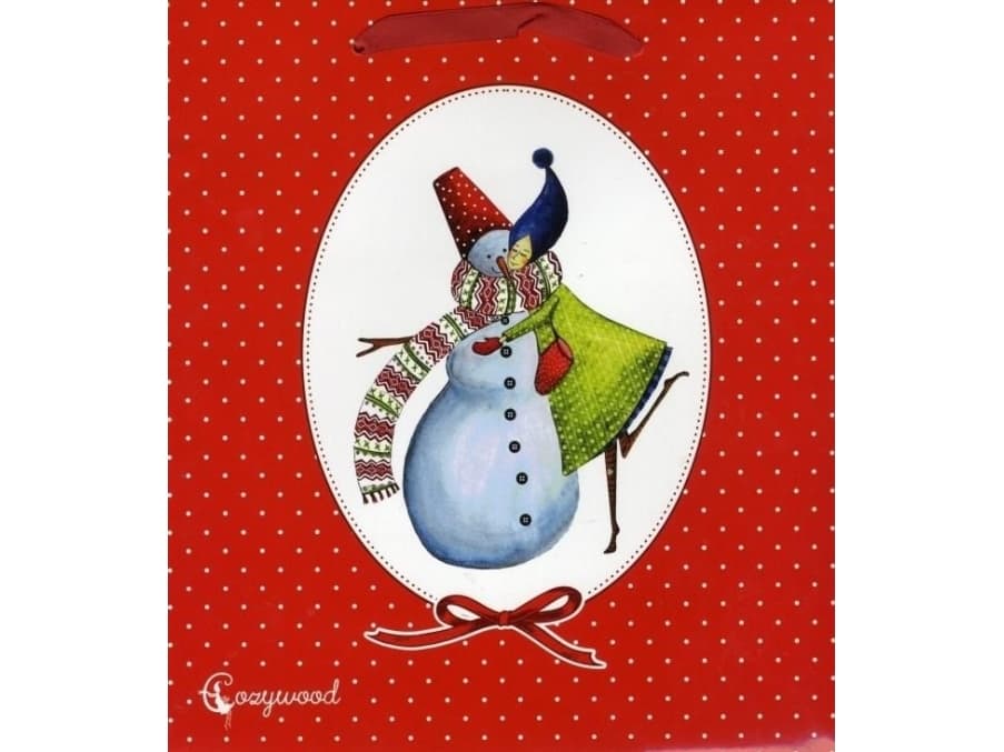 Cozywood Big decorative handbag, Holy Snowman