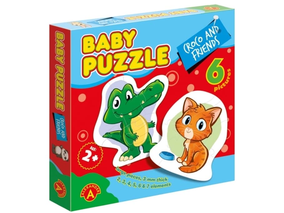 Baby Puslespil - Krokodille og venner (fra 24 mdr)
