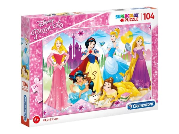 Clementoni Disney Princess, 104 kpl, Sarjakuvat, 6 vuosi/vuosia