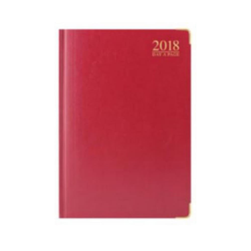 Tallon 2018 A4 DAP Red Padded Gilt Edged Desk Diary