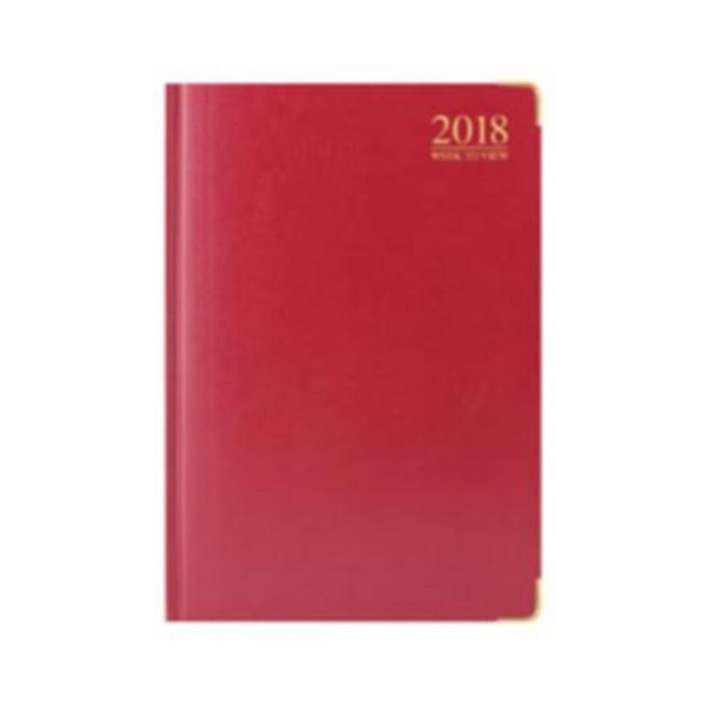 Tallon 2018 A4 WTV Red Padded Gilt Edged Diary
