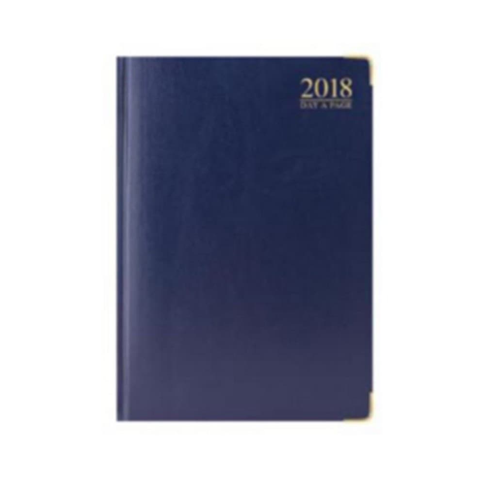 Tallon 2018 A4 DAP Blue Padded Gilt Edged Desk Diary