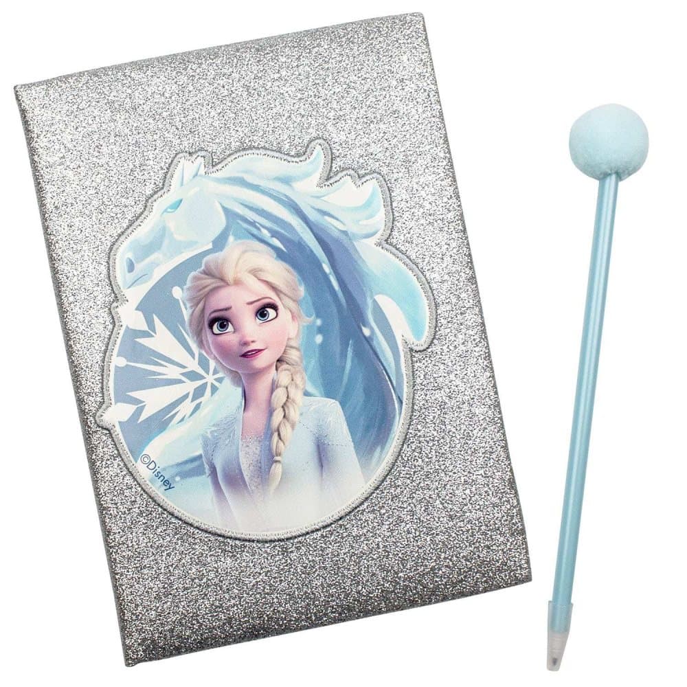 Frozen 2, Glitrende Dagbok med Pom Pom-penn