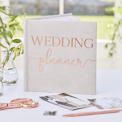 Wedding Planner Grå Mocka Bröllopsplanerare
