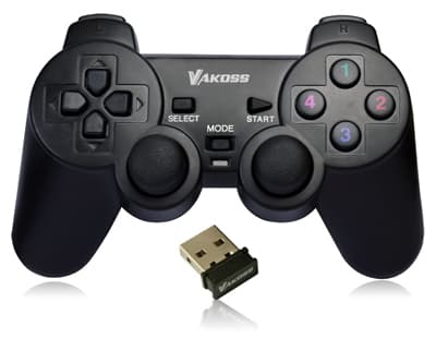 Vakoss GP-3925BK, Spelplatta, PC,Playstation 3, Analog / Digital, Trådlös, RF, USB Type-A