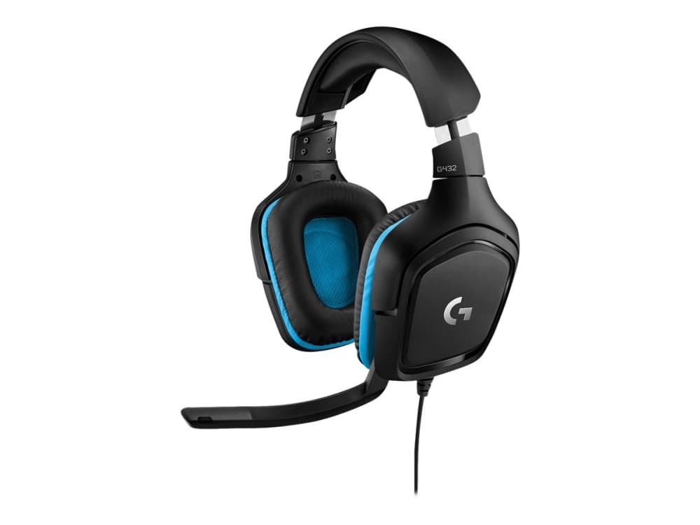 Logitech Gaming Headset G432 - Hodesett - 7,1-kanals - full størrelse - kablet - USB, 3,5 mm jakk - svart