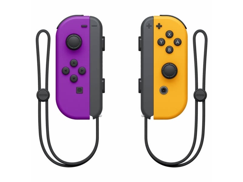 NINTENDO Joy-Con(Left & Right) - Håndkonsoll - trådløs - neonoransje, neonpurpur (en pakke 2) - for Nintendo Switch