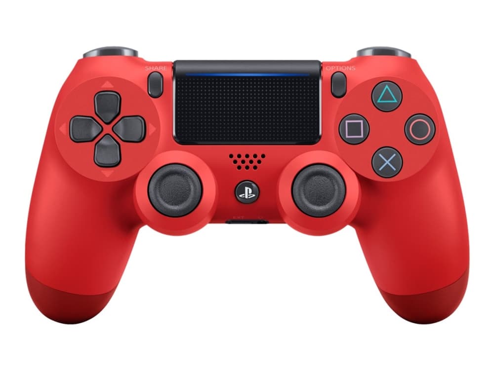 Sony DualShock 4 v2 - Spelkontroll - trådlös - Bluetooth - magma (röd) - för Sony PlayStation 4