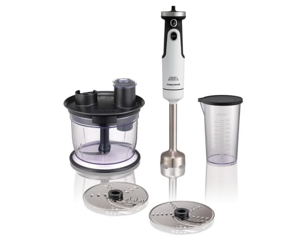 Morphy Richards 402054, 1,25 l, 0,5 l, Stavmixer, Vit, Kina, Plast