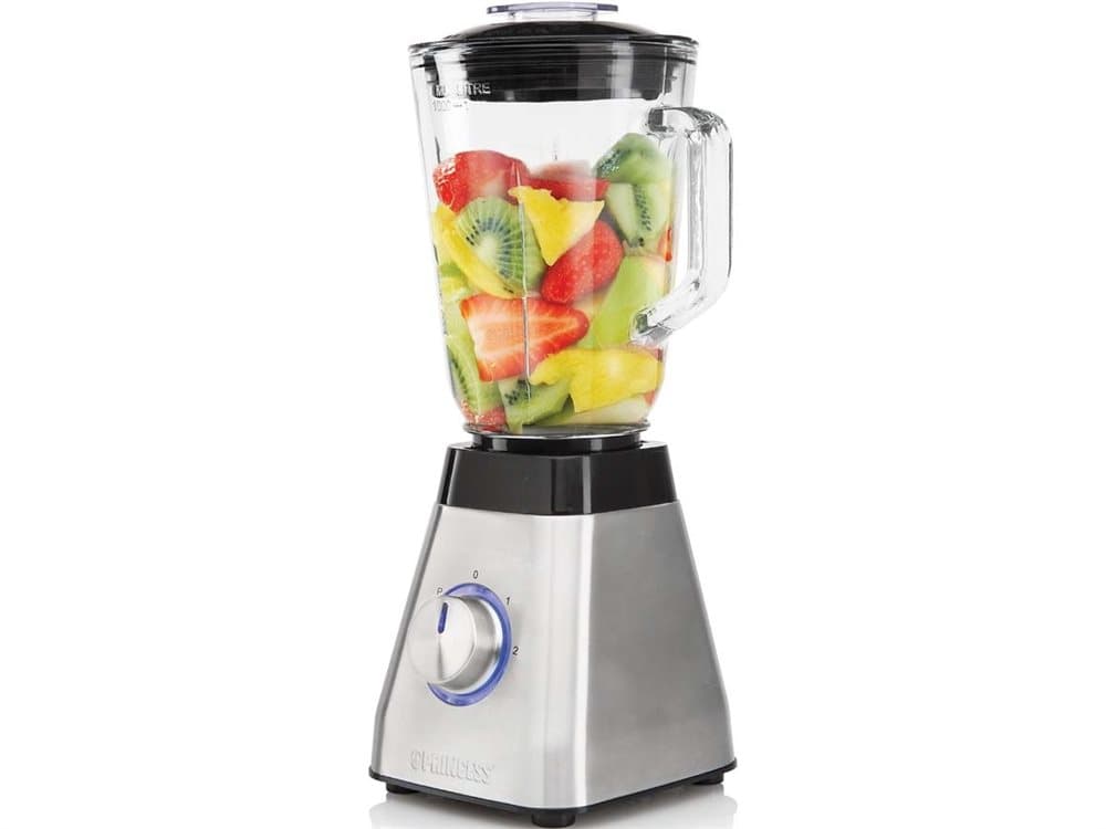 Princess 212070, Bänkmixer, 1 l, Pulsfunktion, Iskrossning, 500 W, Svart, Rostfritt stål