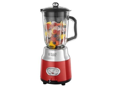 Bild av Russell Hobbs Retro, Stativmixer, Röd, Ice crushing, Mixning, Puré, 20000 RPM, 1,5 l, Rostfritt stål