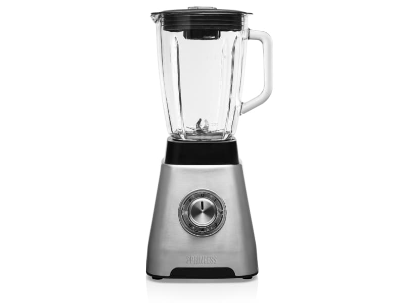 Princess 212079, 1,75 l, Bänkmixer, Svart, Rostfritt stål, Transparent, Glas, Rostfritt stål, Rostfritt stål