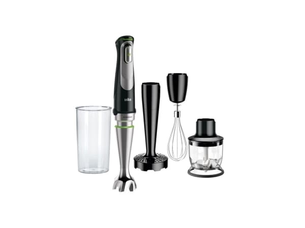 Braun Base MultiQuick 9, 0,35 L, Stavblender, Sort, Rustfrit stål, Rustfrit stål, 1000 W,