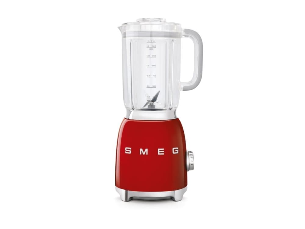 Smeg BLF01RDEU, 1,5 l, 18000 RPM, Trappstege, Knappar, Bänkmixer, Röd