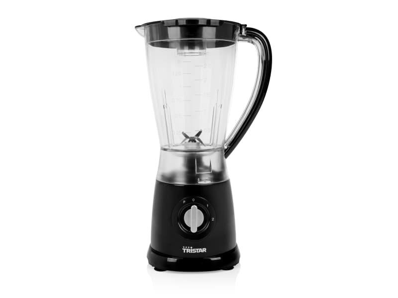 Tristar BL-4464, Bord juicepresse, 1,5 l, Pulsfunksjon, 500 W, Svart, Gjennomsiktig