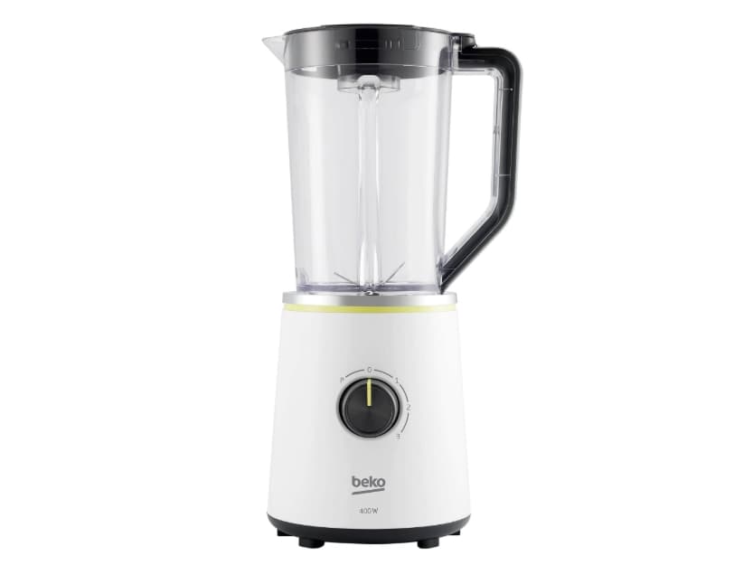 Beko TBN7400W, Bänkmixer, 1,5 l, Pulsfunktion, 400 W, Svart, Transparent, Vit