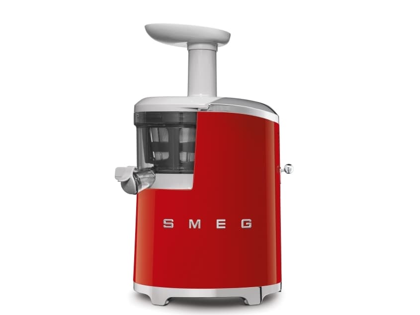 Smeg SJF01RDEU, Långsam juicepress, Röd, 43 RPM, 1 l, 0,5 l, Plast