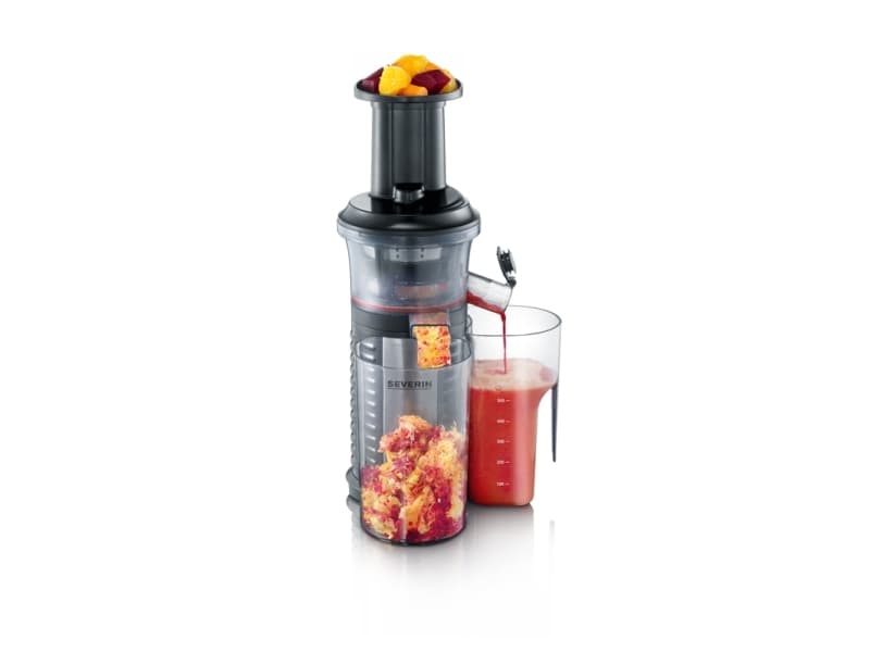 Severin ES 3569, Långsam juicepress, Transparent, Svart, 45 RPM, 1,3 l, 1 l, 150 W
