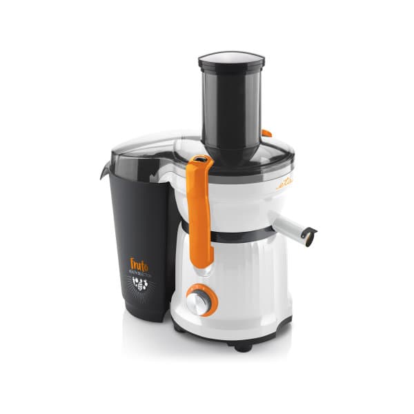 Eta ETA203290000, Elektrisk tomatpress, Svart, Orange, Vit, 2,5 l, 1,2 l, 7,5 cm, Rotations-