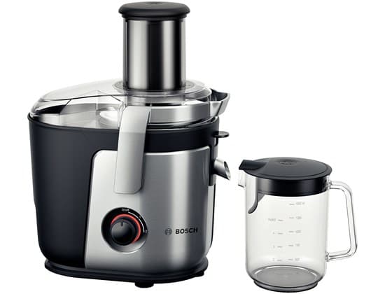 Bosch MES4000, Juicepress, Svart, Grå, Rostfritt stål, 3 l, 1,5 l, 1,5 m, 8,4 cm