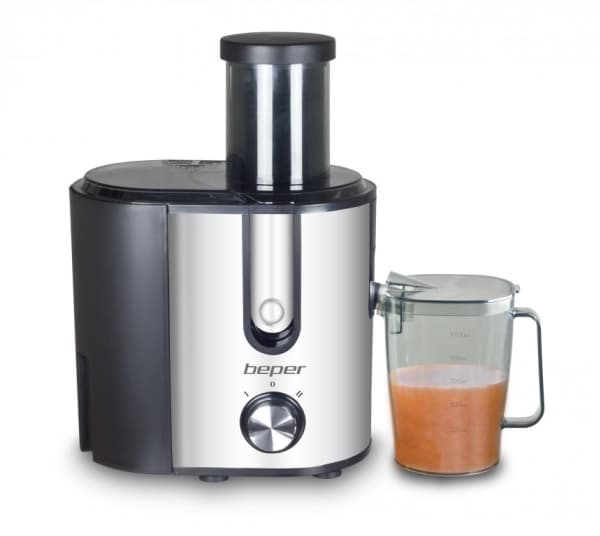 Beper 90.424, Juicecentrifug, Svart, Silver, Rostfritt stål, Rostfritt stål, 800 W, 340 mm