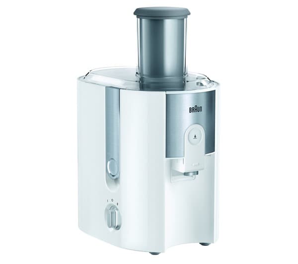Braun J 500 WH Juicepress 900 W Rostfritt stål, Vit