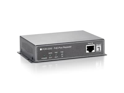 LevelOne POR-0200, Verkkotoistin, 200 m, 10/100Base-T(X), IEEE 802.3,IEEE 802.3af,IEEE 802.3at,IEEE 802.3u,IEEE 802.3x, Musta, Seinä