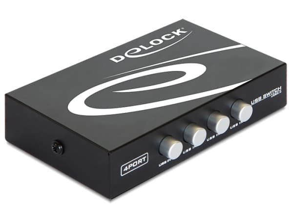 Delock Switch USB 2.0 4 port manual - USB-växel - 4 x USB 2.0 - skrivbordsmodell