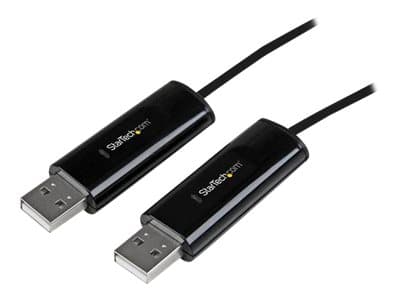 StarTech.com 2 Port USB Keyboard Mouse Switch Cable w/ File Transfer for PC and Mac® - USB File Transfer Cable - Dual Port USB KM Switch (SVKMS2) - A