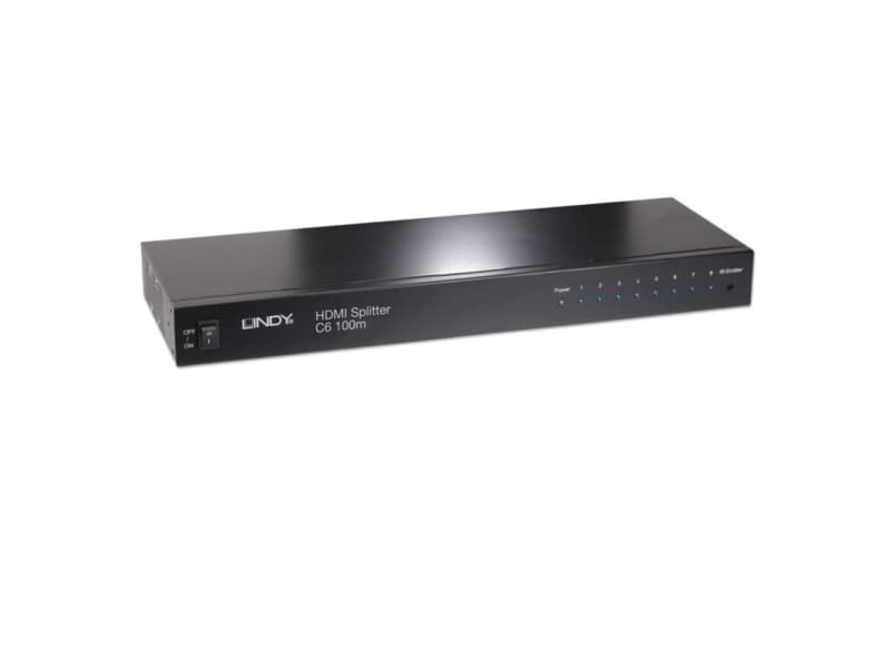 Lindy 38117, HDMI, Cat6, 3840 x 2160 piksler, Svart, 100 m, 1080p