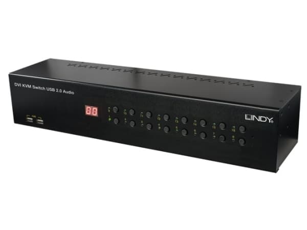Lindy 39318, USB, USB, DVI-I, USB A, USB Type-A,USB Type-B, 1920 x 1200 piksler