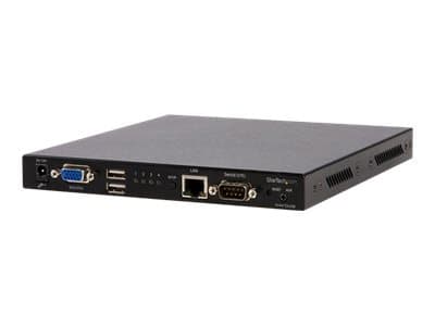 StarTech.com 4 Port USB VGA IP KVM Switch with Virtual Media - 4 Port Remote KVM over IP (SV441DUSBI) - KVM-svitsj - 4 x KVM port(s) - 1 lokalbruker