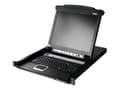 Miniatyrbild 1 av 4: ATEN Slideaway CL5708M - KVM-konsol - 17" - kan monteras i rack - 1280 x 1024 @ 75 Hz - 1U