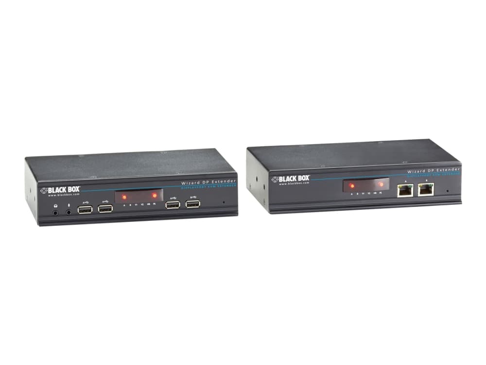 Black Box Wizard DisplayPort KVM Extender - KVM / lyd / USB-utvider - USB - opp til 150 m - 1U