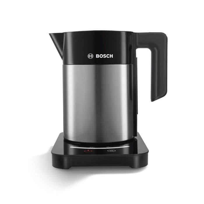 BOSCH TWK7203 ohjelmoitava vedenkeitin - musta ja ruostumaton teräs