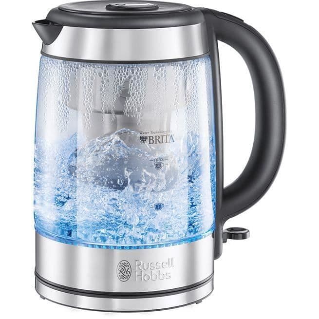 RUSSELL HOBBS 20760-57 - Glasskedel med klarhed med filtrering BRITA - 1 L - 2200 W