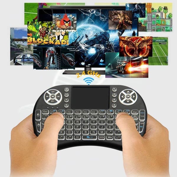 IPTV Wireless Keyboard PC, Android til TV-box X96mini / Max