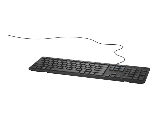 Dell KB216 - Tangentbord - USB - QWERTY - hela norden - svart - för Inspiron 17R 57XX, 17R 7720; Latitude D630; OptiPlex 50XX, 5250, 90XX; XPS One 27