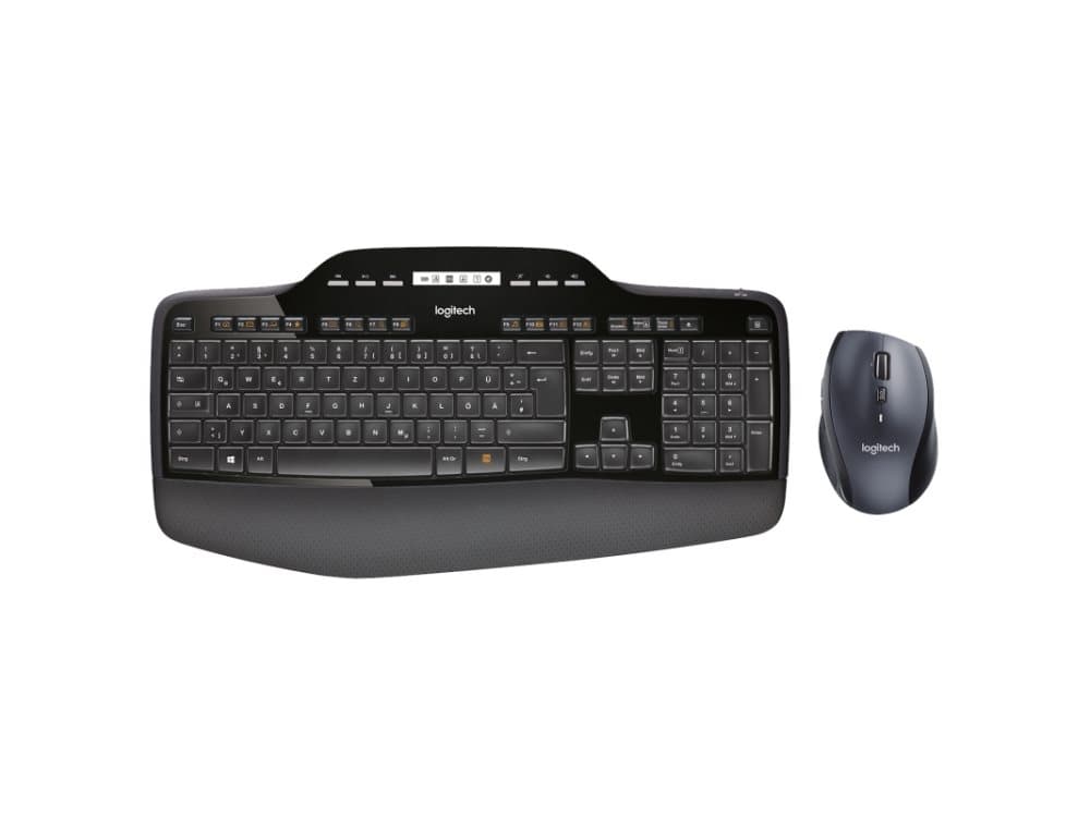 Logitech Wireless Desktop MK710 - Tastatur- og mussett - trådløs - 2.4 GHz - Nordisk