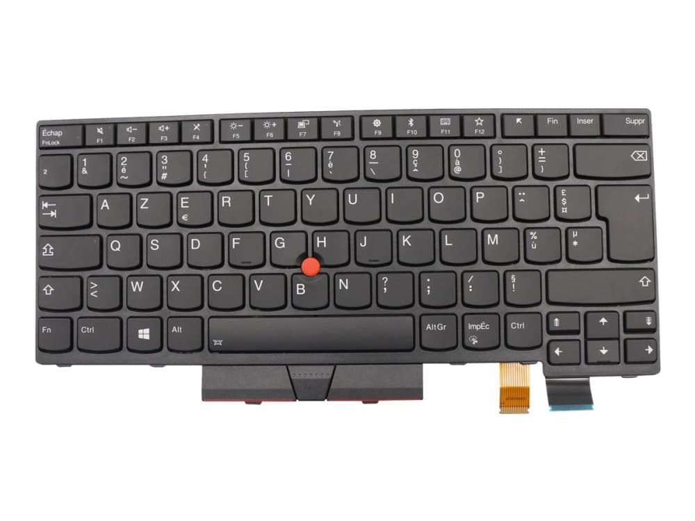 Lite-On - Ersättningstangentbord för bärbar dator - med Trackpoint - bakgrundsbelyst - AZERTY - fransk - FRU, CRU - Tier 2
